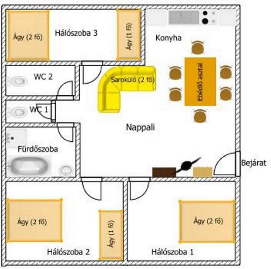 Gazlang Apartman Hajduszoboszlo Luaran gambar
